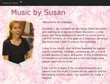 Tablet Screenshot of musicbysusan.com